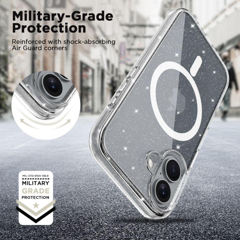 Thumbnail - Tech-Protect FlexAir Hybrid MagSafe iPhone 16 Case - Clear (Apple iPhone 16), Smartphone Hülle, Transparent