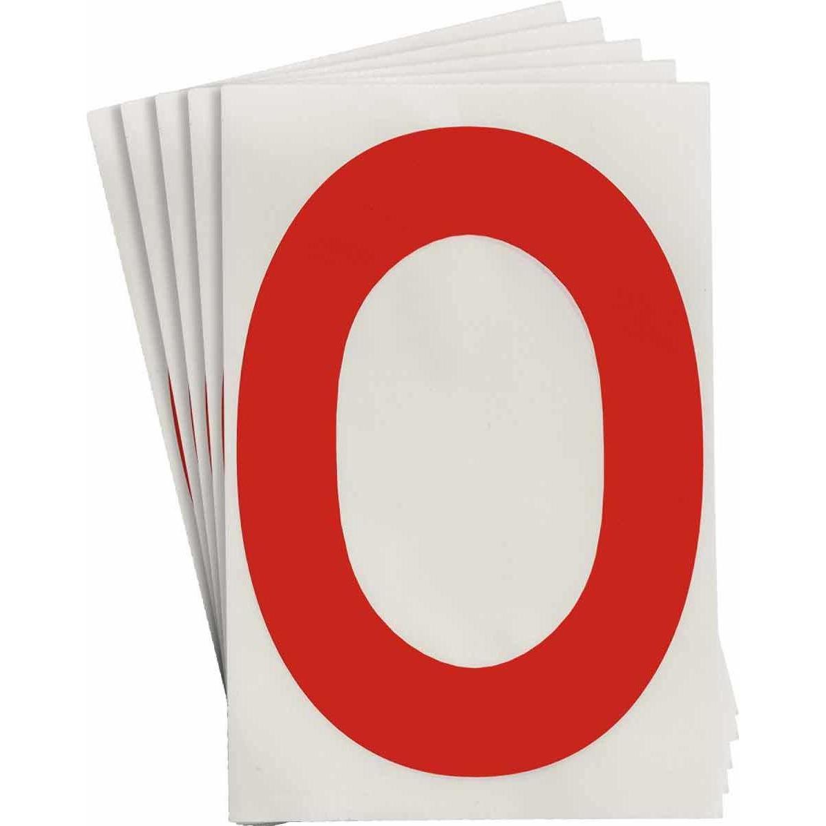 Brady, Etiketten, ToughStripe Etiketten mit Nummern und Buchstaben, rot