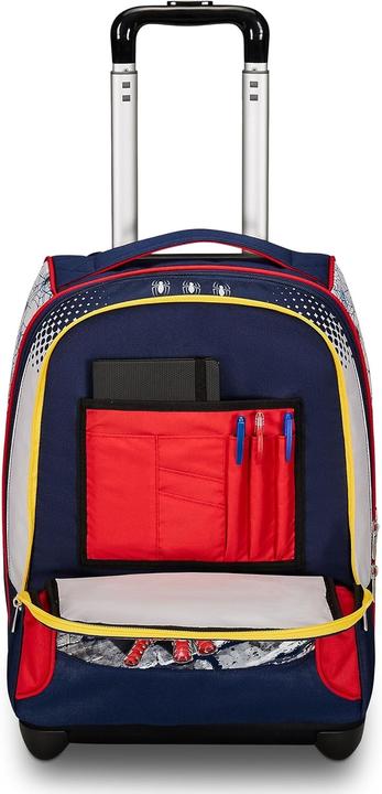 Actual product image Spiderman Double Compartment Travel Backpack with Telescoping Handle and Wheels (37 l)