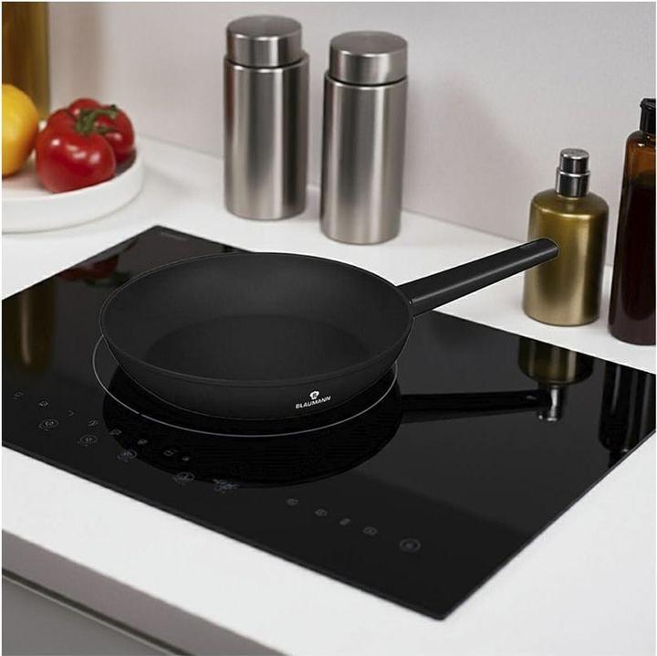 Immagine prodotto Blaumann Bratpfanne Ø 28cm Black Silver Collection (28 cm, Padella per friggere, Alluminio)