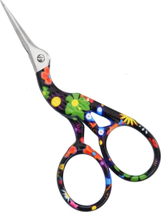 Actual product image ASMI Handbemalte Stickschere mit Blumenmuster (11.50 cm)