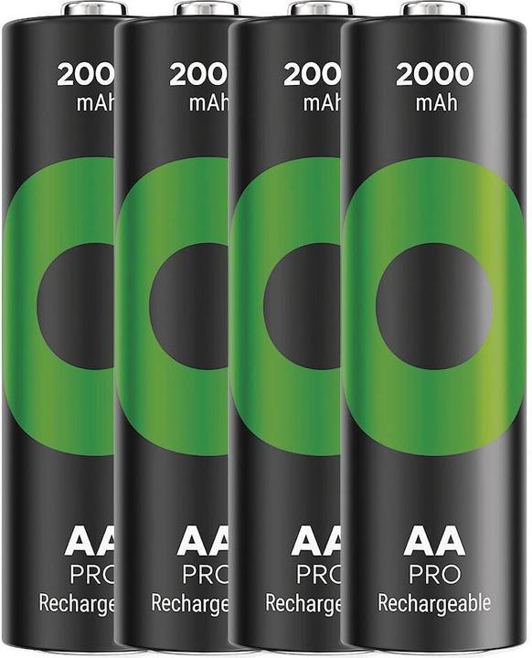 Image du produit GP Batteries ReCyko Pro AA (HR6) (4 pcs, AA, 2000 mAh)