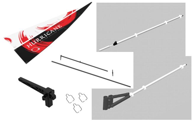 Immagine prodotto Modster Hurricane SR100: set di vele e albero