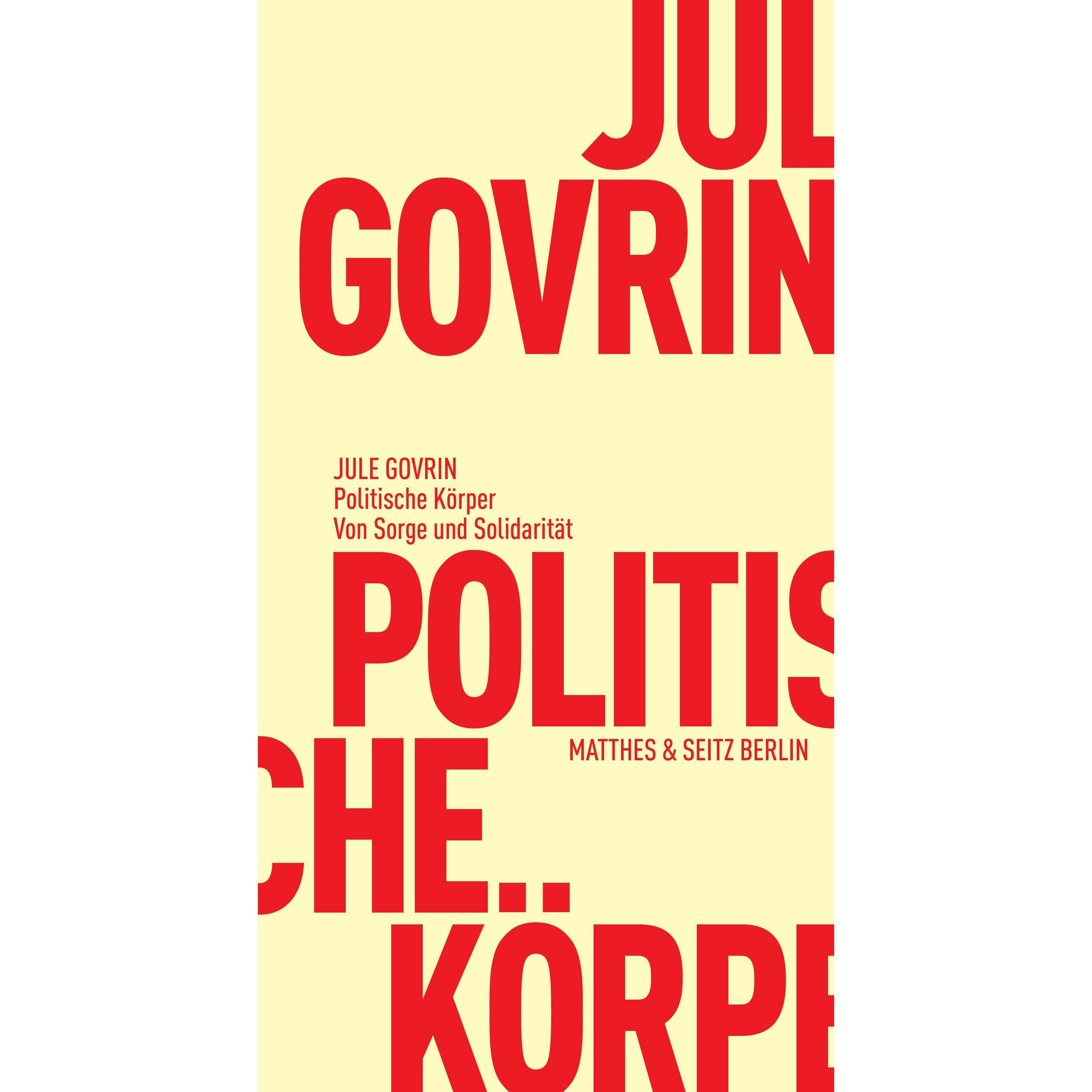 Politische Körper, Fachbücher von Jule Govrin