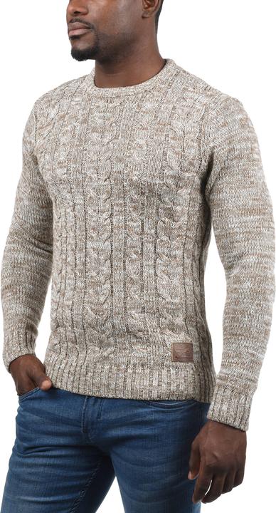 Image du produit Solid Philemon Pull En Grosse Maille Pull-Over Tricot Pour Homme Avec Encolure Rond 100% Coton (L)