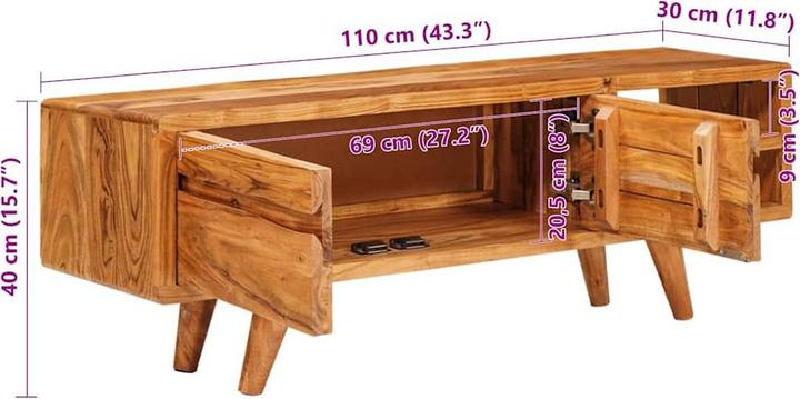 Actual product image vidaXL TV-Schränk (30 x 110 x 40 cm)