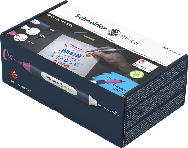 Produktbild Schneider Paint-It 040 27 Teile Brush-Pens farbsortiert (Mehrfarbig, 1 mm, 27 x)