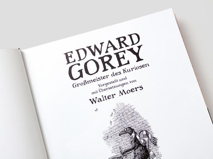 Actual product image Edward Gorey – Grossmeister des Kuriosen (German, Edward Gorey, Oliver Schmitt, Walter Moers, 2024)