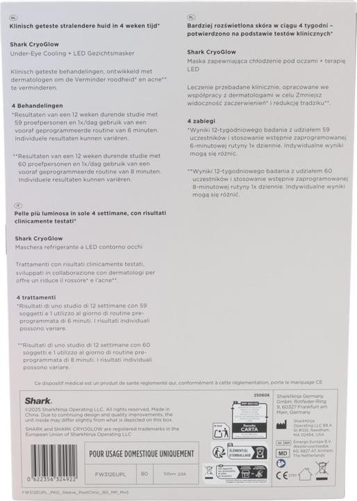 Immagine prodotto Shark Maschera LED CryoGlow + FW312EUPL