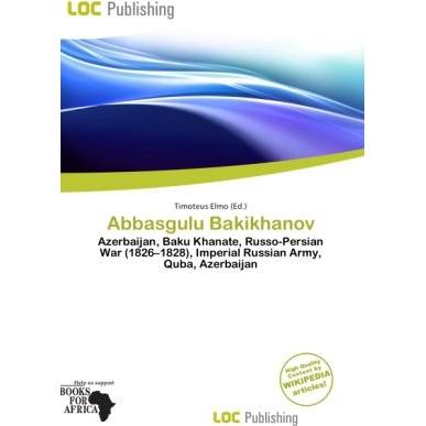 Abbasgulu Bakikhanov, Fachbücher