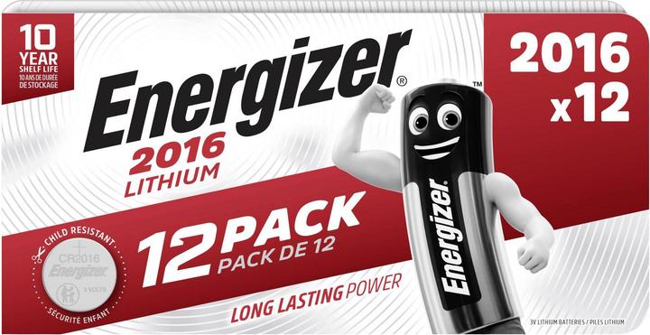 Produktbild Energizer Lithium (12 Stk., CR2016, 90 mAh)