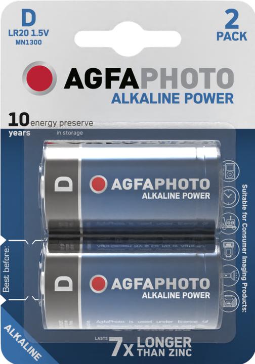 Produktbild AGFAPHOTO Alkaline Power (2 Stk., D)