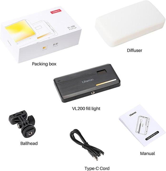 Produktbild Ulanzi VL200 (Flächenleuchte, Videoleuchte)