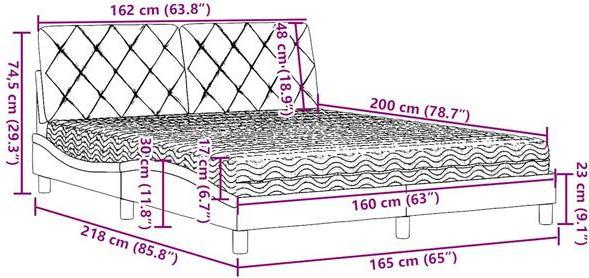 Actual product image vidaXL Bett (160 x 200 cm)