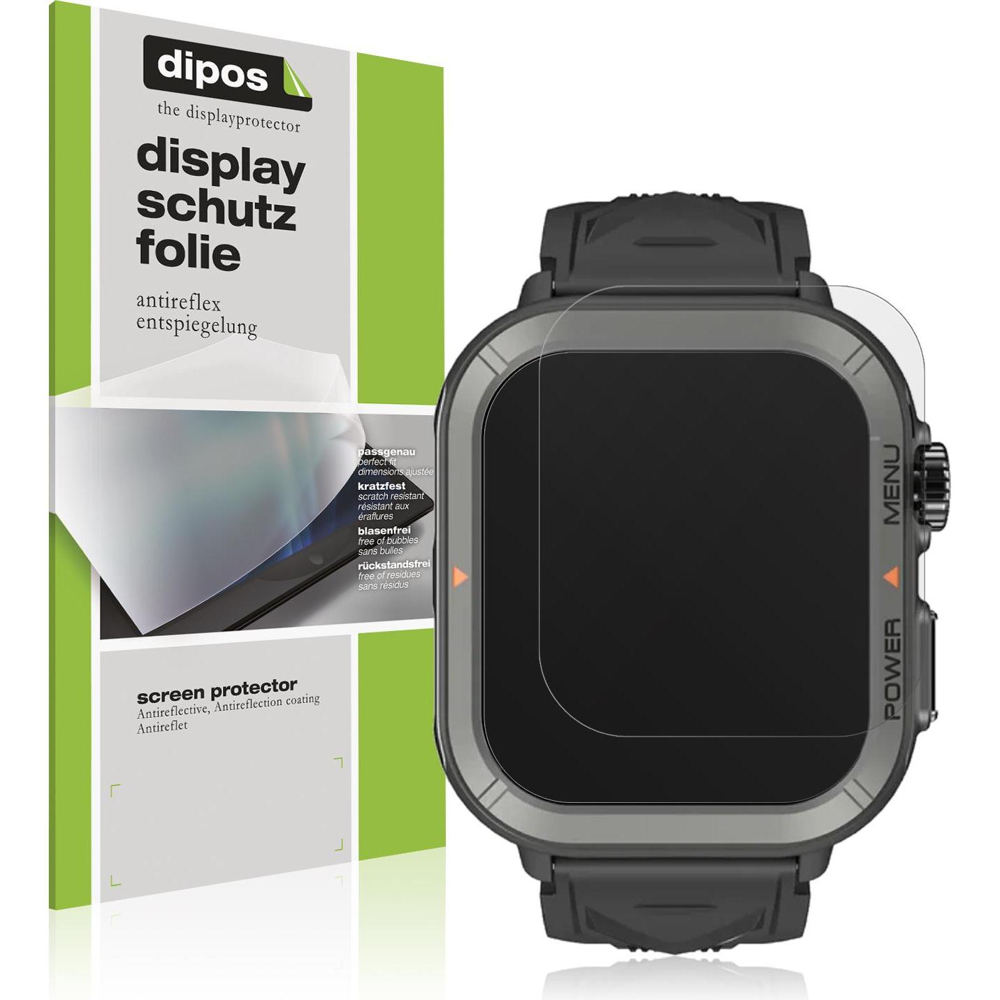 Dipos Schutzfolie Matt für Blackview W30 Smartwatch 1.91 Zoll, Smartwatch Schutzfolie, Transparent