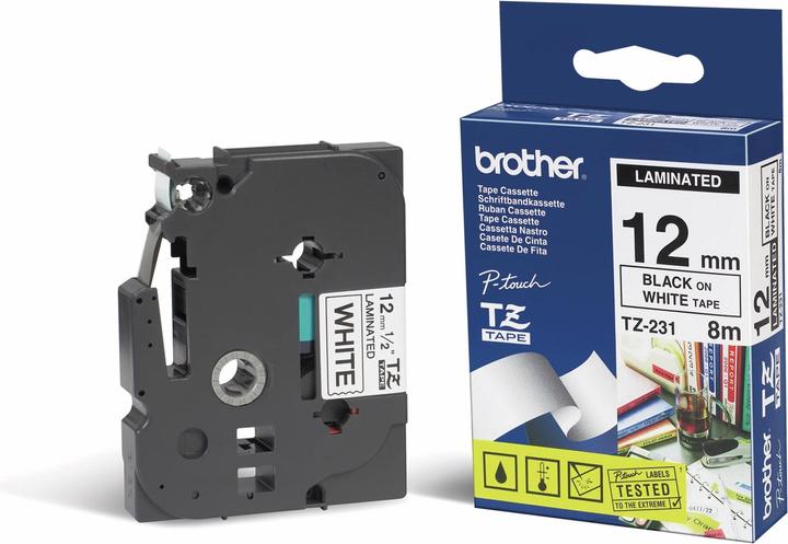 Immagine prodotto Brother TZe-231 (1.20 cm, Nero, Bianco)