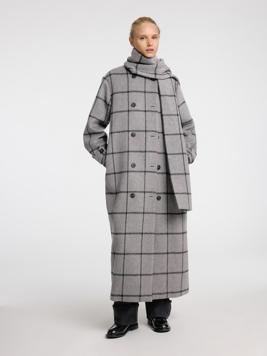 Produktbild Selected Femme Zweireihiger Wollgemisch Mantel (42)