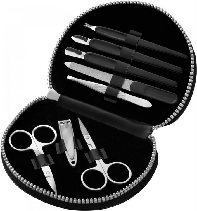 Produktbild Clauss Manikür-Set, 8-teilig, Kunstleder-Etui, schwarz