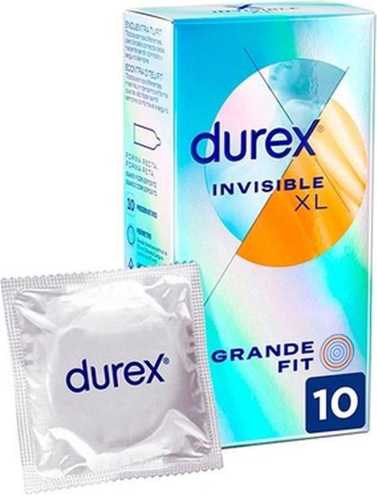Actual product image Durex Condoms Invisible XL 10ud (10 pcs.)