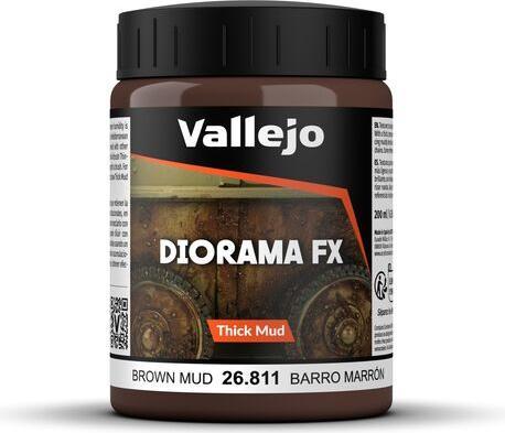 Actual product image AirbrushKing Brown Thick Mud 200ml - Vallejo