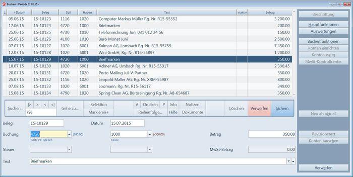 Produktbild Q3 Software Buchhaltung eco (1 User, unbegrenzt)