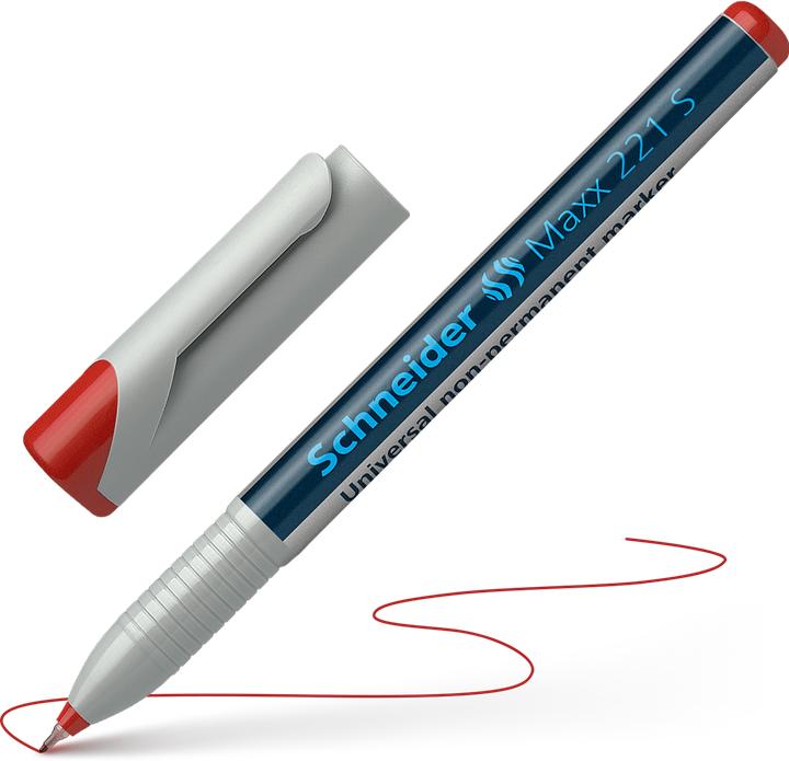 Immagine prodotto Schneider Marcatore permanente OHP Maxx Rosso idrosolubile, S (1 x)