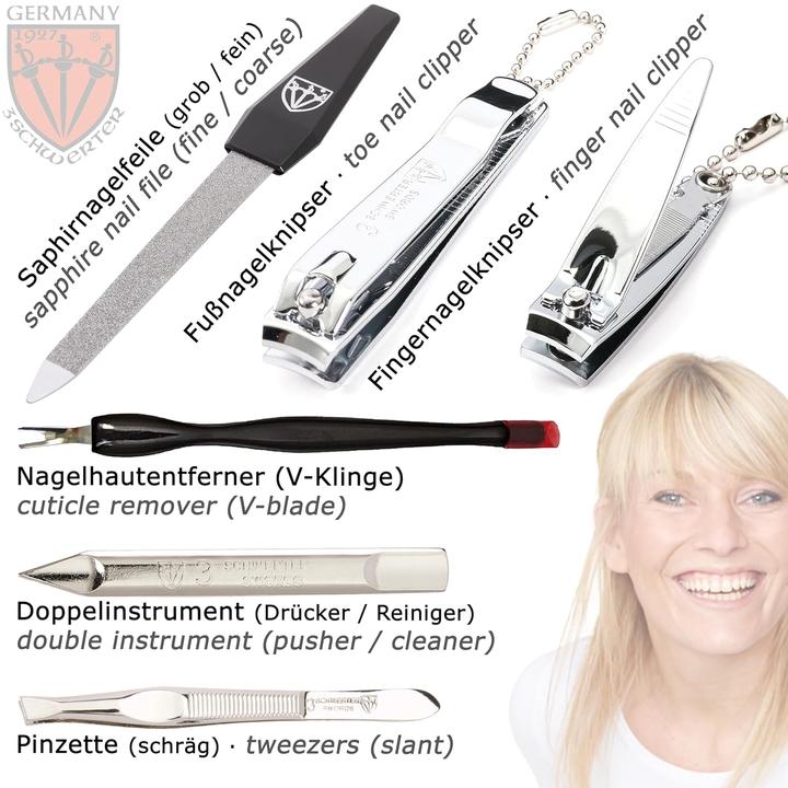 Produktbild Drei Schwerter 8-teiliges Nagelpflegeset Cuneo