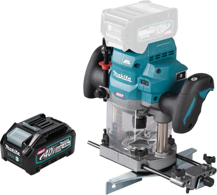 Immagine prodotto Makita RP 001 GM1 Fresatrice a batteria 40 V max. 12 mm brushless + 1x batteria 4.0 Ah - senza caricatore