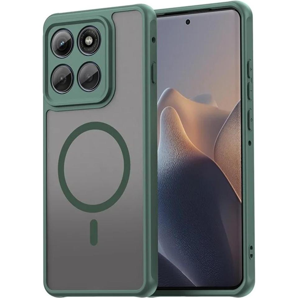 Techsuit - HaloFrost II MagSafe - Motorola Edge 60 Pro - Green (Motorola Edge 60 Fusion), Cover smartphone, Verde