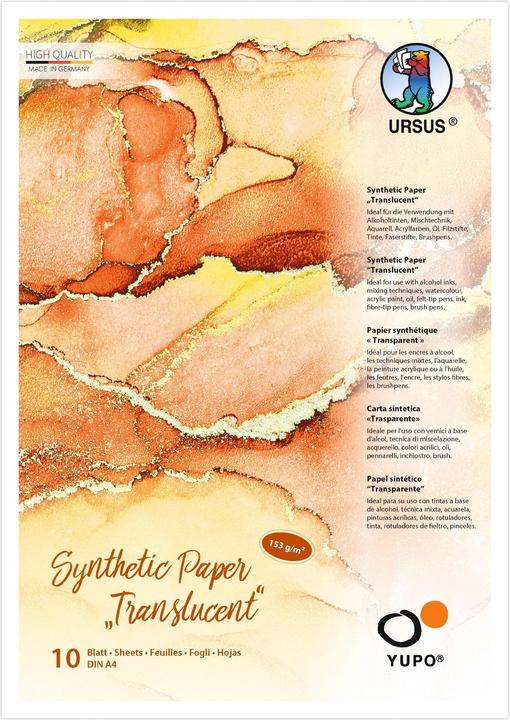 Ursus Malblock Yupo A4, 10 Blatt (A4)