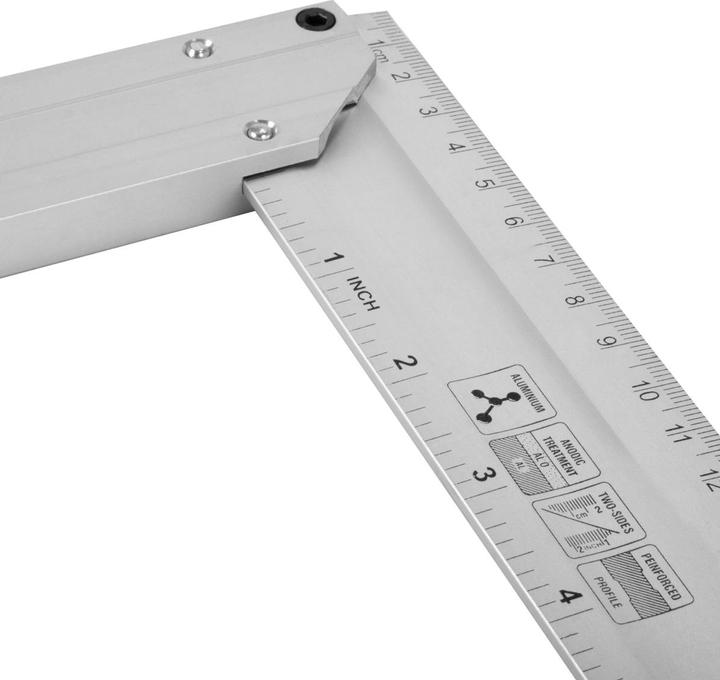 Actual product image Stahlwerk aluminum stop bracket 400 mm angle (40 cm)