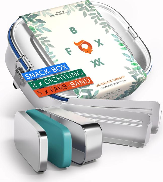 Actual product image Foxboxx Lunch box set with dividers