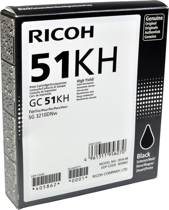 Actual product image RICOH 405862/GC-51KH Ink Cartridge black 2,900 pages Black SG 3210 (FC)