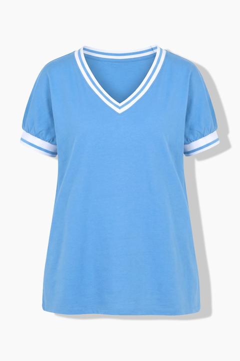Produktbild Angel of Style Sweater, oversized, V-Ausschnitt, Streifenbündchen (44)