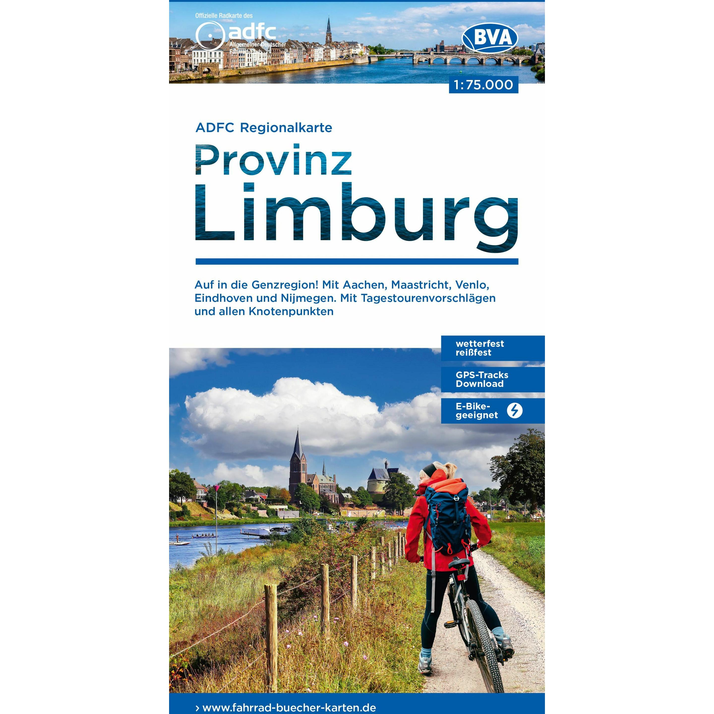 Bielefelder ADFC-Regionalkarte Limburg, 1:75.000, m (44685955)