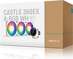 Actual product image Deepcool CASTLE 360EX A-RGB WH Processor All-in-One Liquid Cooler