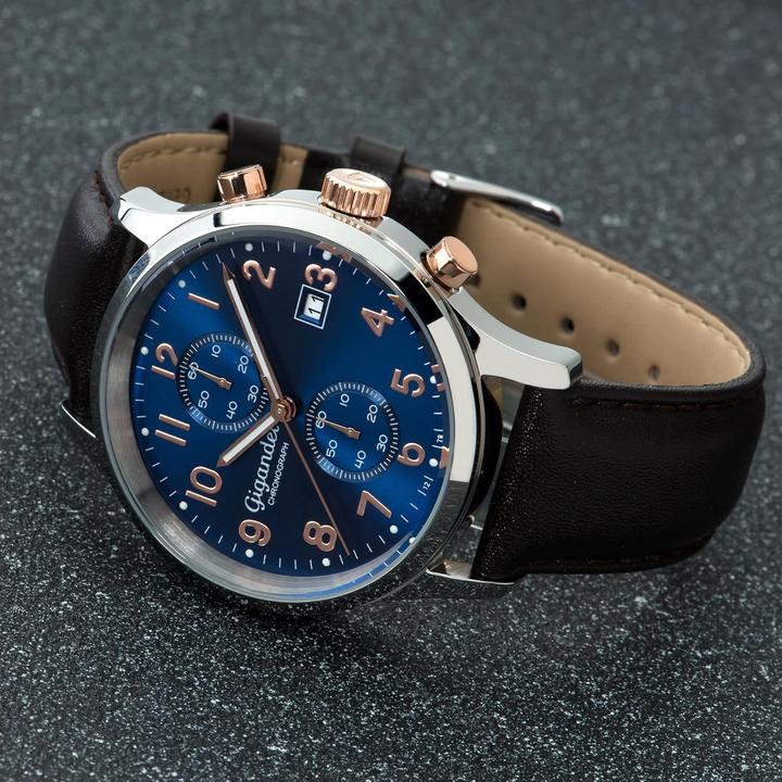 Produktbild Gigandet Elegante Chronographenuhr mit Stoppfunktion und 50 m Wasserdichtigkeit