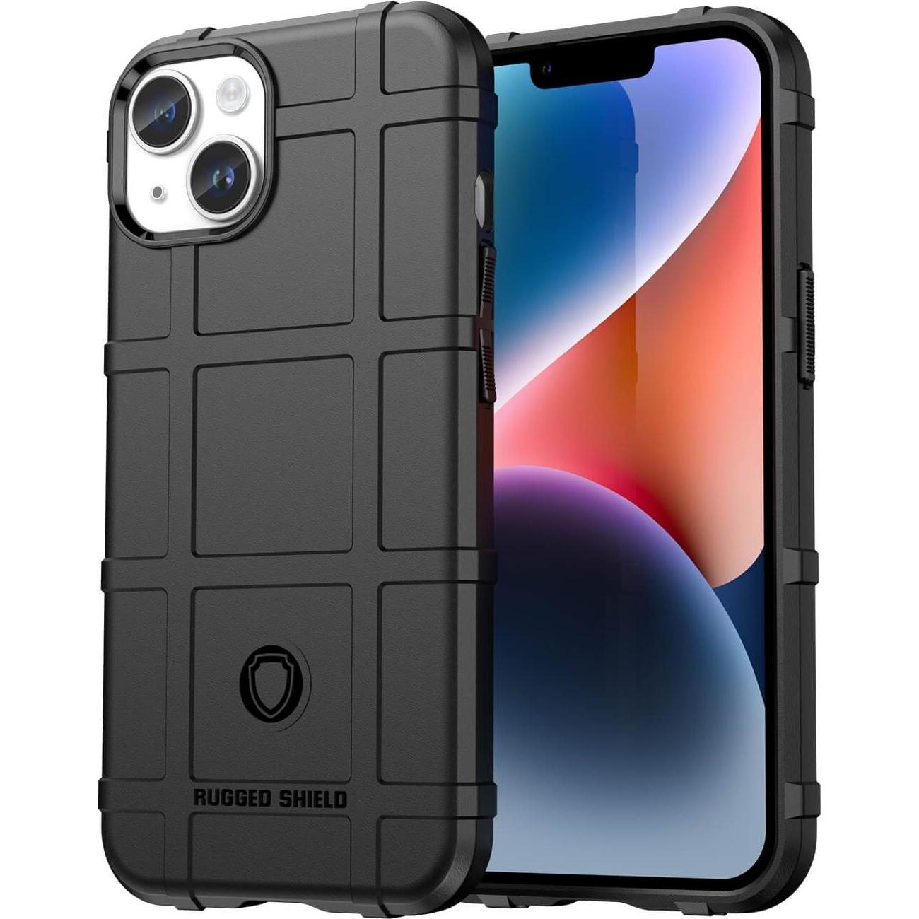Cover-Discount iPhone 15 - Backcase Shield schwarz (Apple iPhone 15), Smartphone Hülle, Schwarz