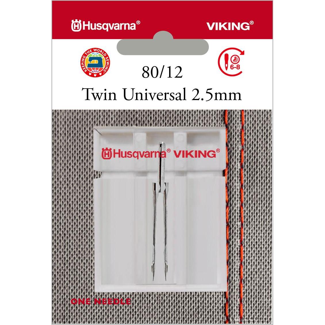 Husqvarna Zwillingsnadel 80/12, Breite 2,5 mm (41803194)