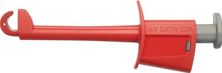 Produktbild Schutzinger Schützinger SKPS 8341 Ni / RT Sicherheits-Klemmprüfspitze Buchse 4 mm Rot (Prüfspitze)