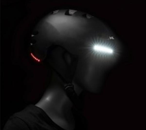 Actual product image Hudora Skater helmet LED, size M (55 - 58 cm)