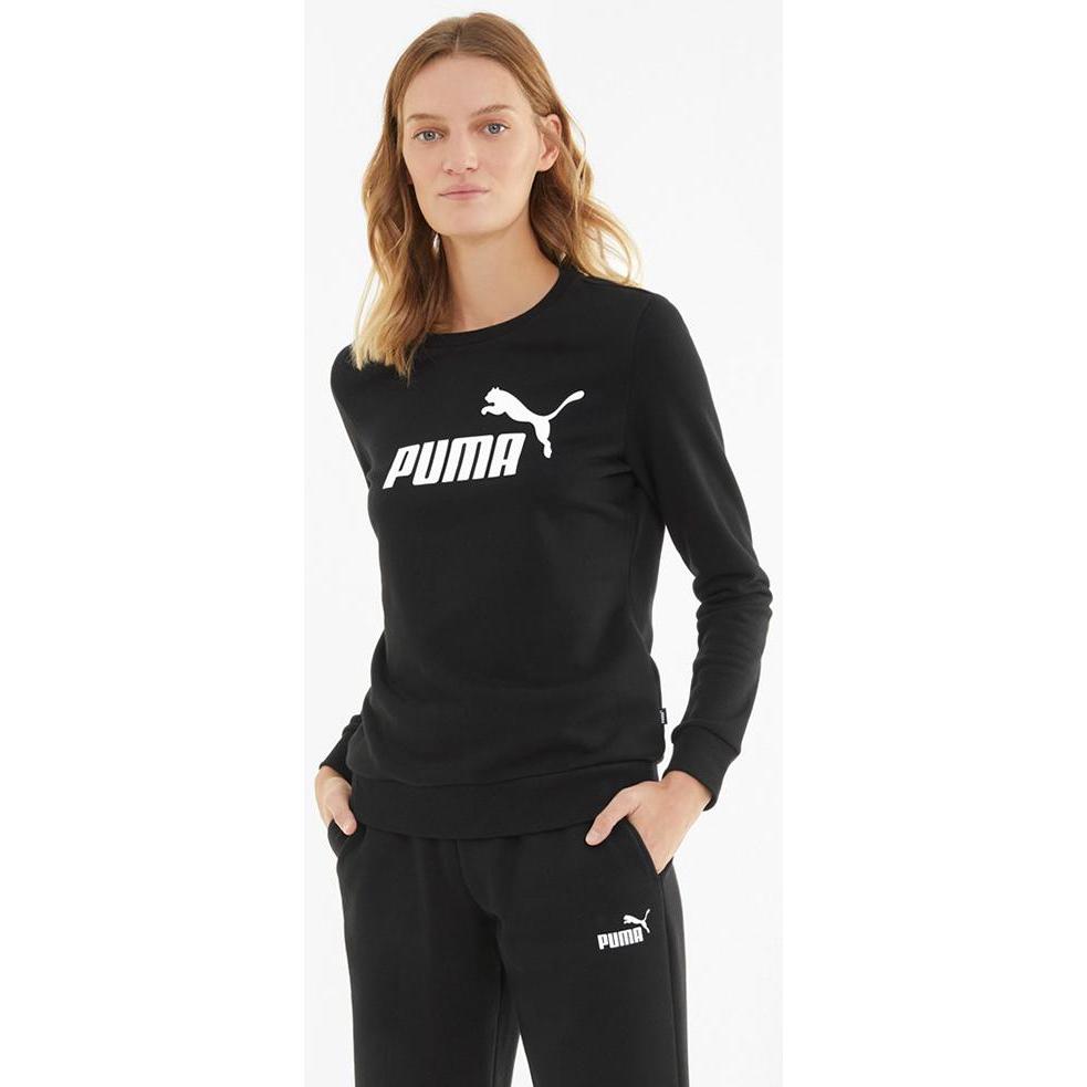 Thumbnail - Puma, Damen, Pullover, ESS Logo Crew-586786, Schwarz, (M)