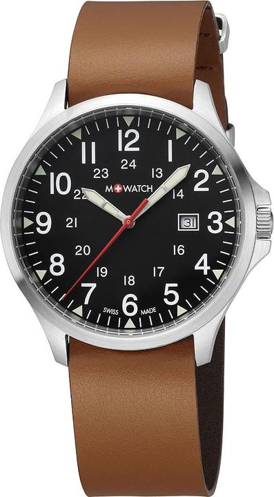 M Watch Mondaine Aero 44 (Orologio da polso analogico, 44 mm)