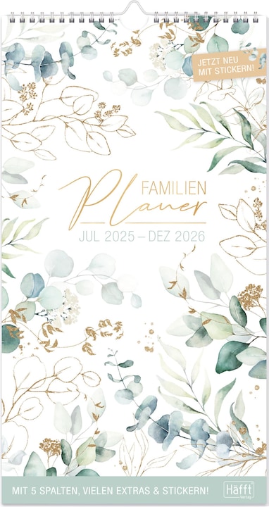 Produktbild Familienplaner 5Spalten 2025/2026 (Harter Einband, Deutsch)