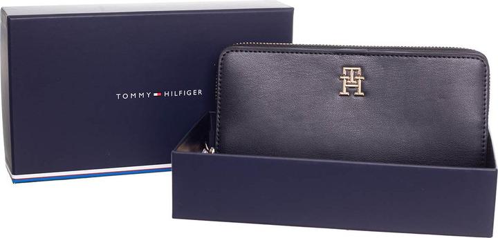 Image du produit Tommy Hilfiger TH Chic Large Portefeuille Zip Around Noir
