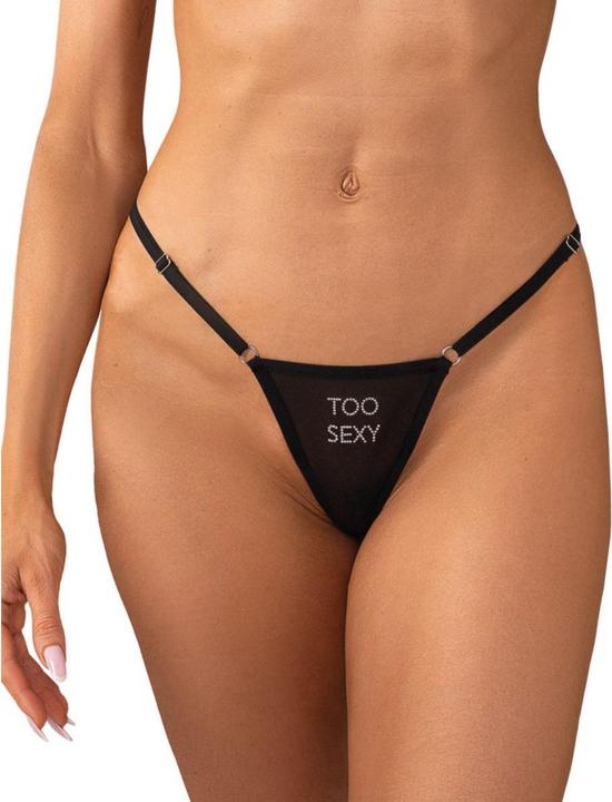Produktbild Obsessive Violami Sexy String Schwarz (M, S)