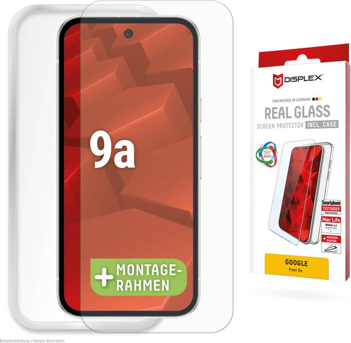 Produktbild Displex Real Glass + Case (1 Stk., Google Pixel 9a)