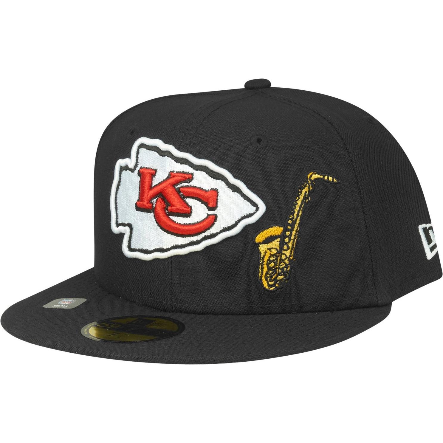 New Era, Herren, Cap, 59Fifty Cap - NFL CITY Kansas City Chiefs - 7 1/4, Schwarz, (7 1/4)