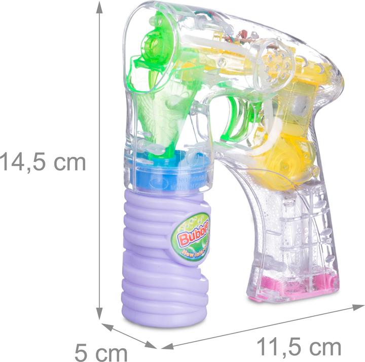 Image du produit Relaxdays Pistolet à bulles LED