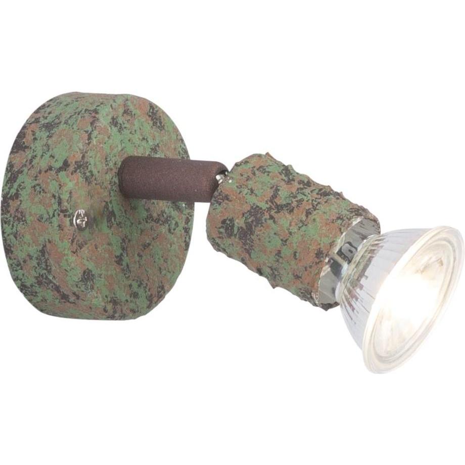Globo, Wandleuchte + Deckenleuchte, LED Strahler OLANA, Metall grün, 57381-1G (GU10)
